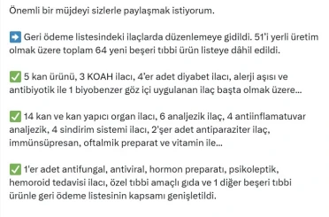 Bakan Memişoğlu’ndan müjde 