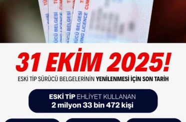 Bakan Yerlikaya: "Süre uzatılmayacak, eski tip sürücü belgelerinin yenilenmesi için son tarih 31 Ekim" 
