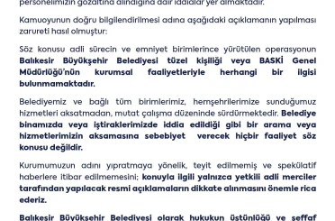 Balıkesir’de imar yolsuzluğu iddiası: 4 gözaltı 
