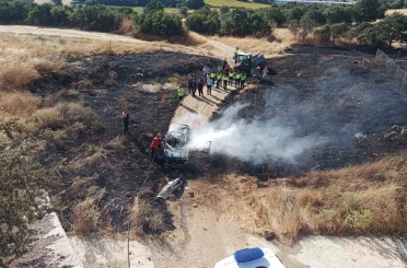 Balıkesir’de kaza yapan otomobil araziye uçtu: 4 yaralı 