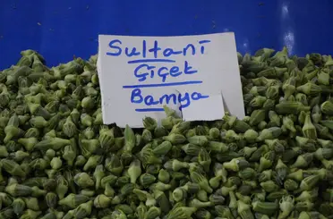 Bamya pazarda gramla satılıyor