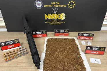 Bartın’da 10 bin adet dolu makaron ele geçirildi 