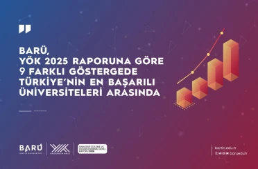 BARÜ, 9 farklı göstergede Türkiye’nin en başarılı üniversiteleri arasında 