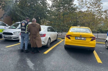 Başakşehir’de sürücüyü tehdit eden taksici yakalandı 