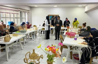 Başkan Aksun, ERMEK kurslarında incelemelerde bulundu 