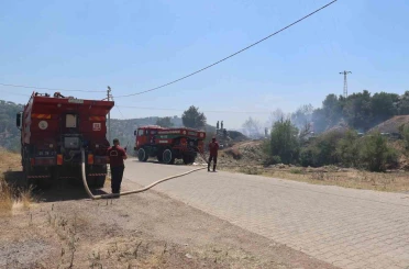 Başkan Arıcı, yangın bölgesinde incelemelerde bulundu 