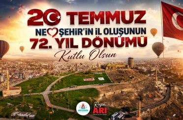 Başkan Arı’dan Nevşehir’in il oluşunun 72. yılı mesajı 
