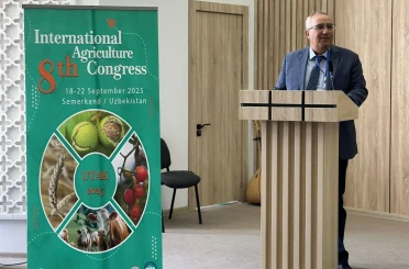 Başkan Arslan yerel yönetimlerin tarımdaki önemini Özbekistan’da anlattı 