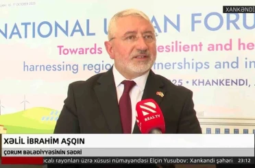 Başkan Aşgın, Azerbaycan’daki 3. Ulusal Şehircilik Forumu’nda Çorum’u temsil etti 