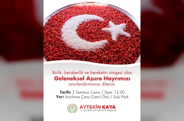 Başkan Aytekin Kaya vatandaşları aşure hayrına davet etti 
