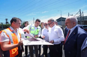 Başkan Büyükakın çalışmaları yerinde inceledi 