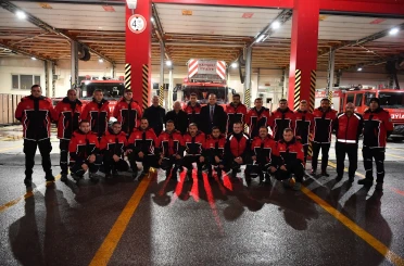 Başkan Büyükkılıç yeni yıla ekiplerle girdi 