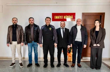 Başkan Dilek ve yönetiminden İl Emniyet Müdürü Çağlar’a ziyaret 