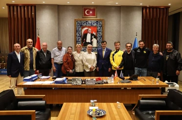 Başkan Eyüp Kahveci, Nienhagen heyetini ağırladı 