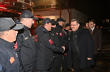 Başkan Genç’ten yılbaşında görev yapan personele ziyaret 