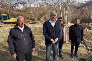Başkan Hallaç, Haydaran su alma yapısında incelemelerde bulundu 