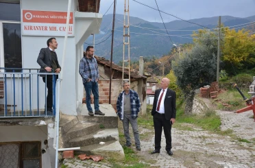 Başkan Kumral yapımı tamamlanan hizmet alanlarını yerinde inceledi 