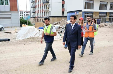 Başkan Taşkın rezerv alınanda incelemede bulundu 