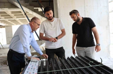 Başkan Yapar, yapımı devam eden projeleri yerinde inceledi 