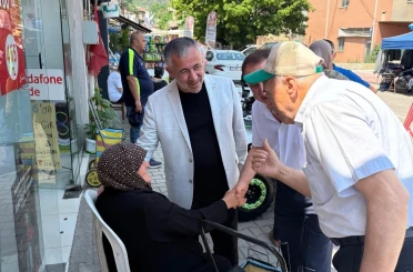 Başkan Yıldırım vatandaş ve esnafla buluştu 