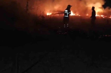 Batman’da anız yangını: 30 dönümlük alan kül oldu 