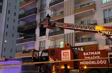 Batman’da apartman dairesinde yangın 