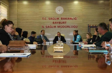 Bayburt Afet Sağlık Grubu saha tatbikatı öncesi bilgilendirildi 