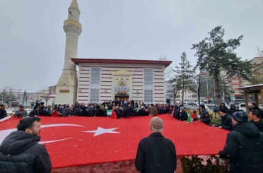 Bayburt’ta İsrail’in Filistin’e yönelik uygulamaları protesto edildi 