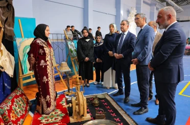 Bayburt’ta öğrencilerin yıl boyunca hazırladığı ürünler sergilendi 
