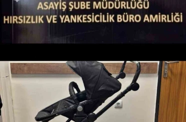 Bebek arabasını bile çalan şüphelileri polis yakaladı 
