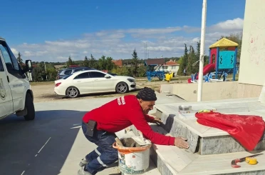 Belediyeden köy okullarına destek 