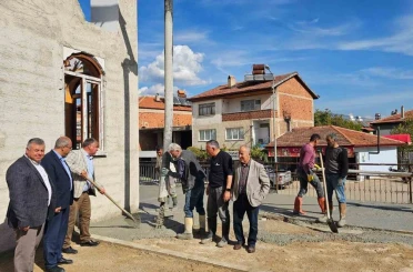 Beyağaç Çarşı Cami inşaatı sona yaklaştı 