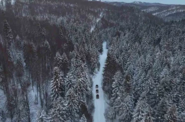 Beyaz örtünün keyfini UTV’lerle çıkardılar 
