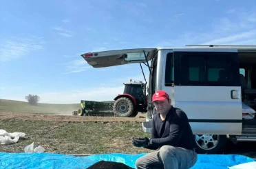 Beypazarı’nda çörek otu ekimi başladı 