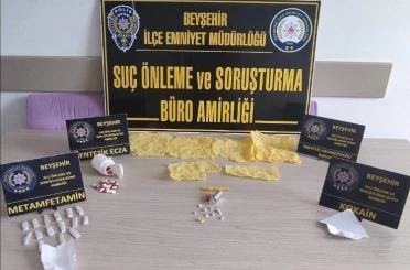 Beyşehir’deki uyuşturucu operasyonunda 2 şüpheli tutuklandı
