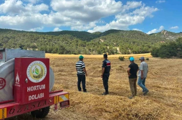 Biçerdöver operatörlerine yangın uyarısı 