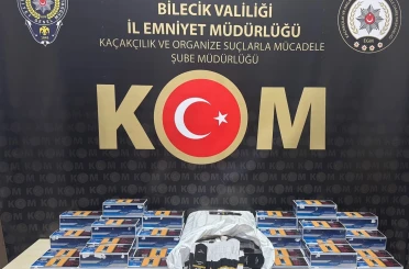 Bilecik’te araçtan binlerce makaron çıktı 