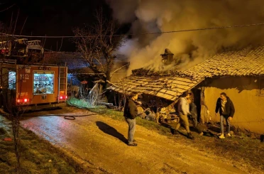 Bilecik’te baca yangını korkuttu 