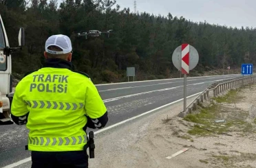Bilecik’te drone destekli trafik denetimi 