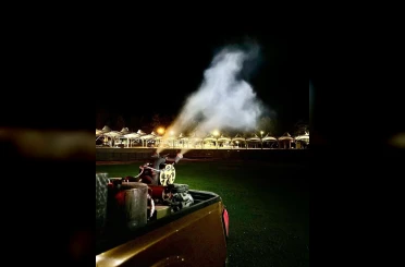 Bilecik’te haşerelere karşı gece mesaisi 