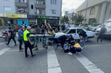 Bilecik’te motosikletin çarptığı yaya yaralandı 