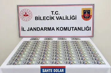 Bilecik’te otomobilde 202 adet sahte dolar ele geçirildi
