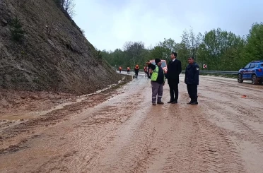 Bilecik’te sağanak yağış sonrası heyelan 