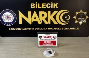 Bilecik’te uyuşturucu operasyonu: 1 gözaltı 