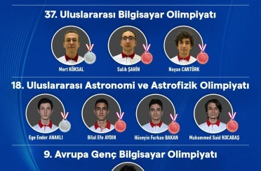 Bilim olimpiyatlarında Türkiye rüzgarı: Türkiye’nin parlak gençlerinden 4 olimpiyatta 12 madalya 