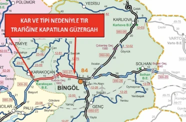 Bingöl-Elazığ karakolu tır trafiğine kapatıldı 