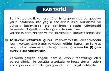 Bingöl’de eğitime 1 gün ara 