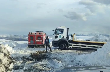 Bingöl’de UMKE’nin kar ve tipide zamanla yarışı 