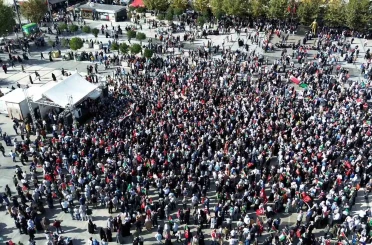 Binler, Filistin için tek ses oldu: Sakarya’dan dünyaya "Gazze’ye özgürlük" mesajı verdiler 