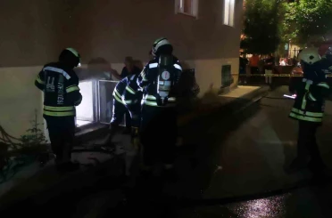 Bodrum katta çıkan yangın korkuttu 